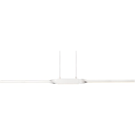 Kuzco Lighting Propeller - Linear Pendant Electroplated Hand Polished Twisted Steel LP53237-WH